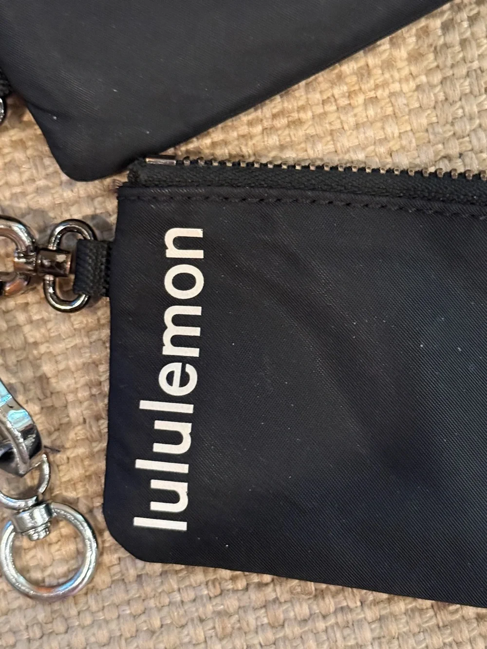 Lululemon Dual Wristlet/Lululemon Black Key & Card Pouch Set